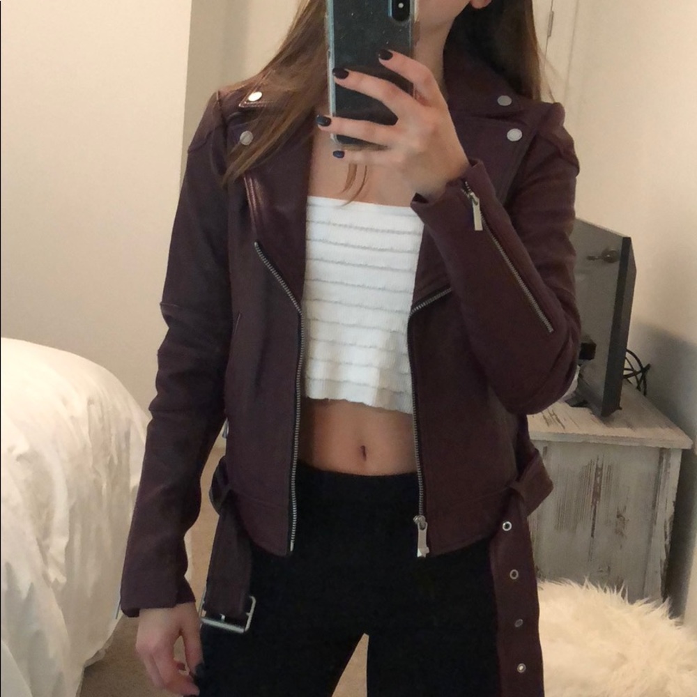 BCBG Leather jacket